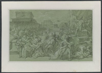 Voldtekt av sabinerne av Vincenzo Camuccini