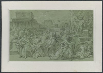 Voldtekt av sabinerne, ca. 1820. av Vincenzo Camuccini