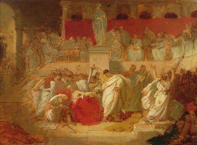 Cæsars død av Vincenzo Camuccini