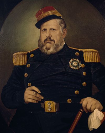 Portrett av Ferdinand II av Bourbon-Two Sicilies (olje på lerret) av Vincenzo De Mita