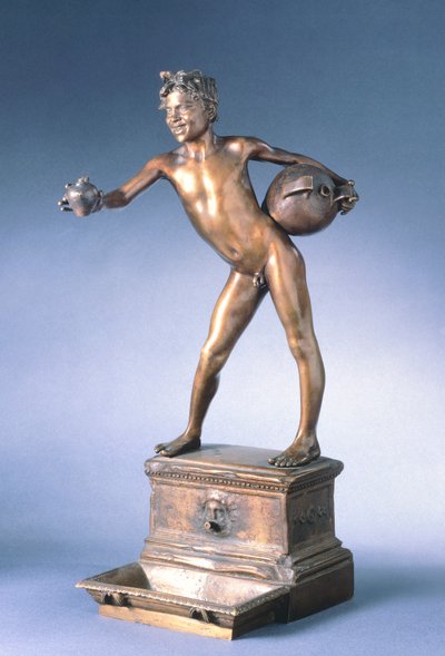 vannbærer, av Vincenzo Gemito (1852-1929), bronse, 25 cm av Vincenzo Gemito