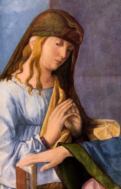 Jomfru og barn og en helgen av Vincenzo di Biagio Catena