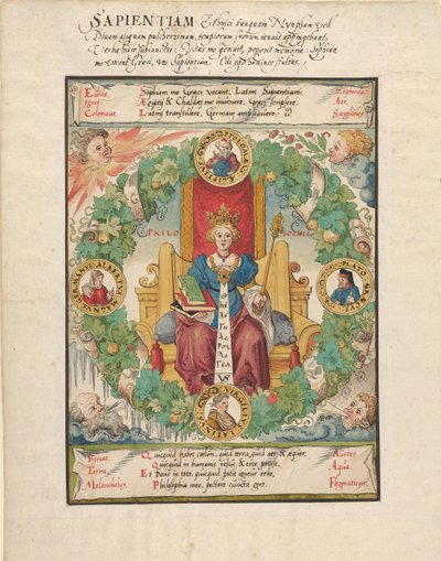 Philosophy Enthroned, midten av 1500-tallet. av Virgil Solis
