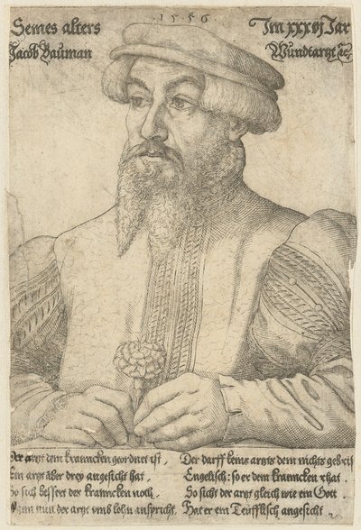 Portrett av Jakob Baumann av Virgil Solis