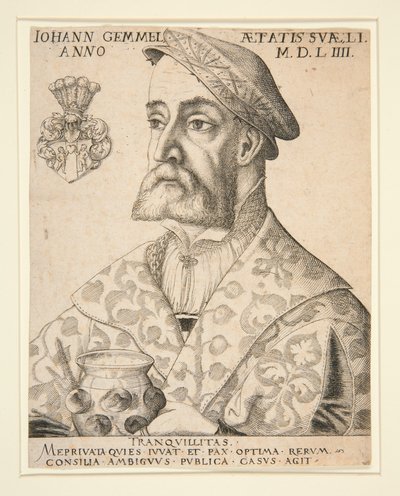 Portrett av Joannes Gemmel av Virgil Solis