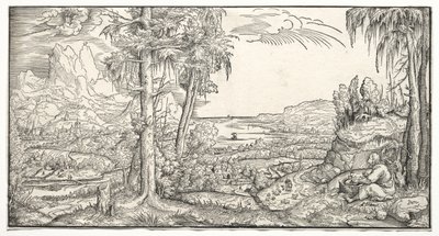 St. John på øya Patmos av Virgilius Solis