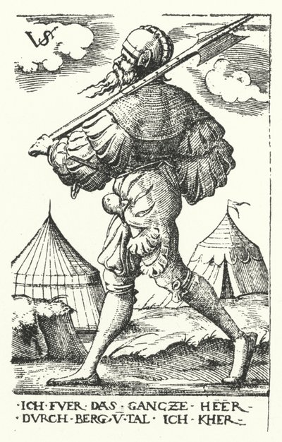Landsknecht av Virgilius the elder Solis