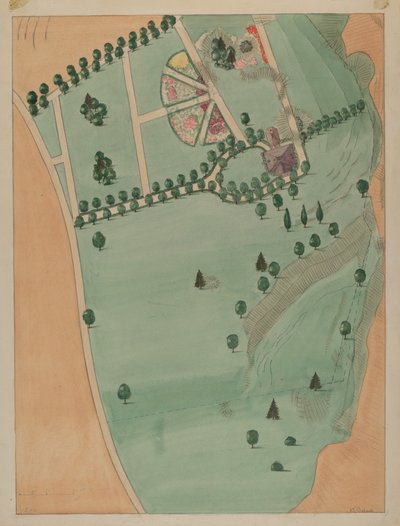 Eliza B. Jumel Estate, ca. 1936. av Virginia Richards