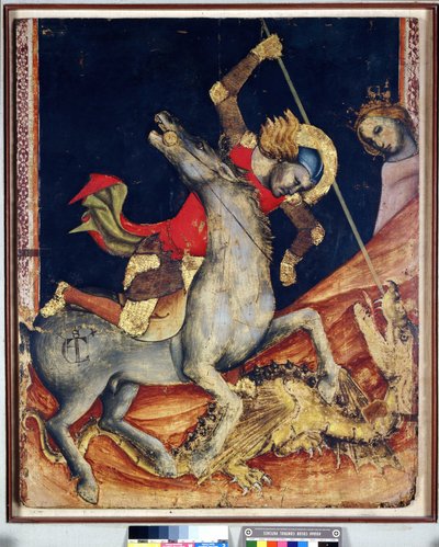 Saint George dreper dragen av Vitale da Bologna