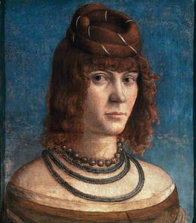 Portrett av kurtisan av Vittore Carpaccio (cirka 1465-1525 eller 1526) av Vittore Carpaccio