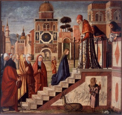 Presentasjon av jomfruen i tempelet av Vittore Carpaccio