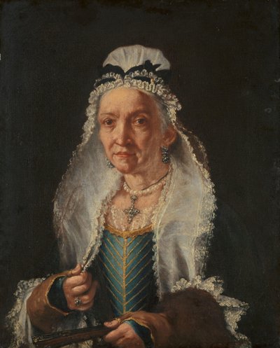 Portrett av en gammel dame av Vittore Ghislandi (circle of)