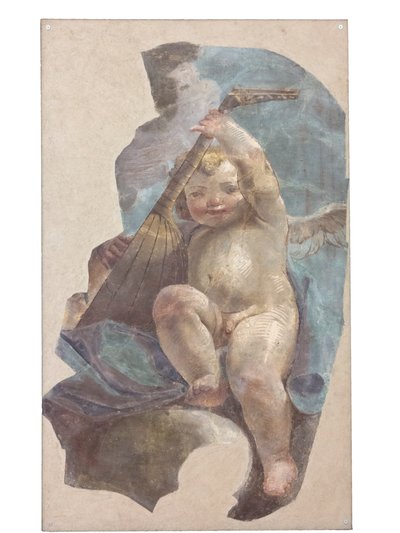 Fresker av engler, opprinnelig fra St. Augustinus kirke av Vittorio Maria Bigari