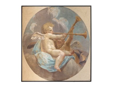 Fresker av engler, opprinnelig fra St. Augustinus kirke av Vittorio Maria Bigari