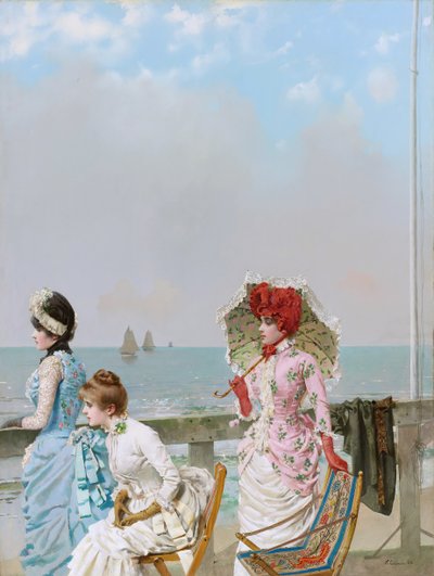Middag på sjøen av Vittorio Matteo Corcos
