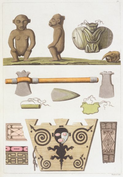 Idols of the Caribbeans (fargegravering) av Vittorio Raineri