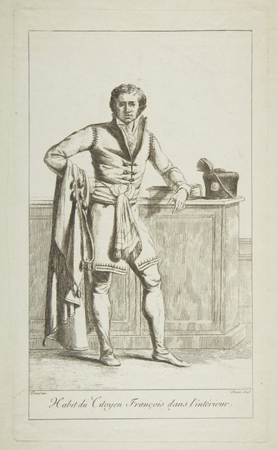 Innvendig antrekk til den franske borgeren, 1794. av Vivant Denon