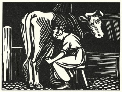 Illustrasjon for Tess Of The D'Urbervilles av Thomas Hardy (gravering) av Vivien Gribble