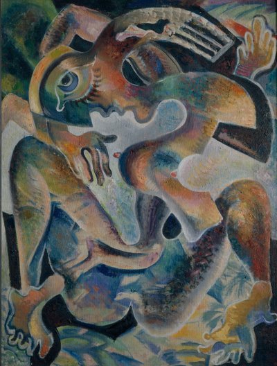 Naken i en abstraksjon, 1926 av Daniel Vladimir Baranoff Rossine