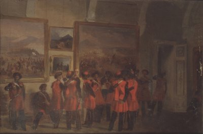 Tsars livvakt av kosakker i vinterpalasset av Vladimir Dmitrievich Sverchkov