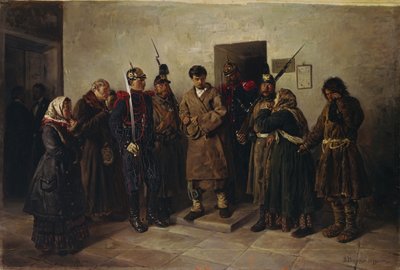 Dømt, 1879 av Vladimir Egorovic Makovsky