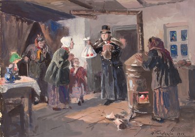 Velgjørerinnen, 1914 av Vladimir Egorovic Makovsky