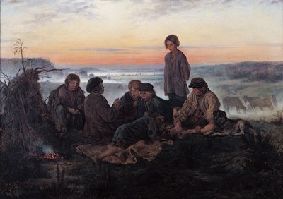 Bezhin Lea, 1869 av Vladimir Egorovic Makovsky