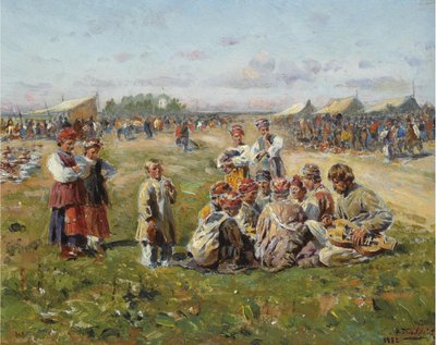 Landsbymessen, 1882 av Vladimir Egorovic Makovsky