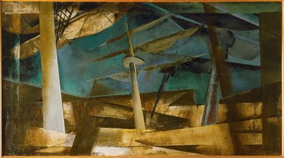 Scenografi for Richard Wagners Den flyvende hollender av Vladimir Evgrafovich Tatlin