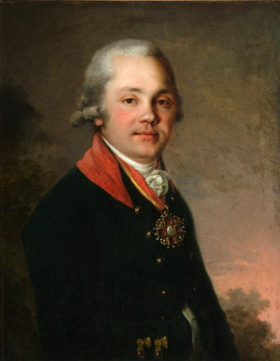 Portrett av Alexander Dmitrievich Arseniev, 1796-1797 av Vladimir Lukich Borovikovsky
