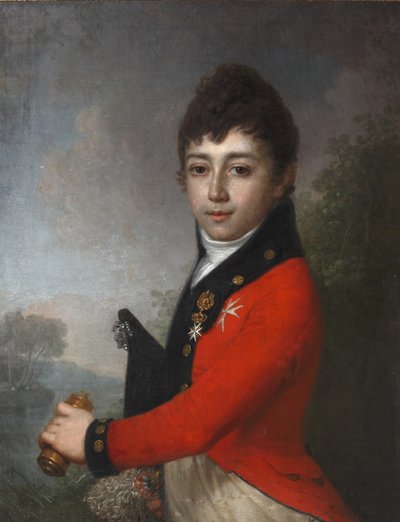 Portrett av baron Alexey Nikolaevich Serdobin 1790-1834 som barn. av Vladimir Lukich Borovikovsky