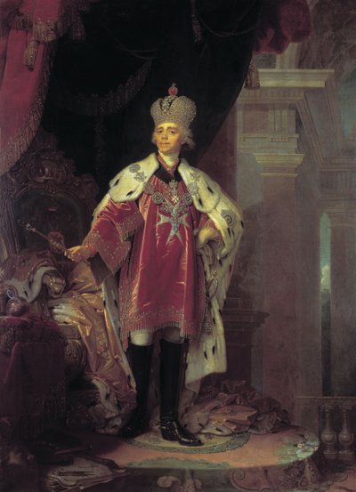 Portrett av Paul I, 1800 av Vladimir Lukich Borovikovsky