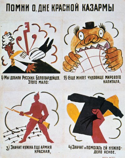 Husk den røde hærens dag, Okna Rosta, 1920. av Vladimir Mayakovsky