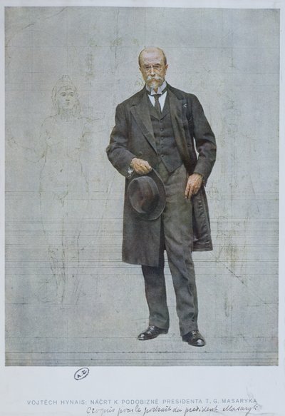 Thomas Garrigue Masaryk (1850-1937) av Vojtech Hynais