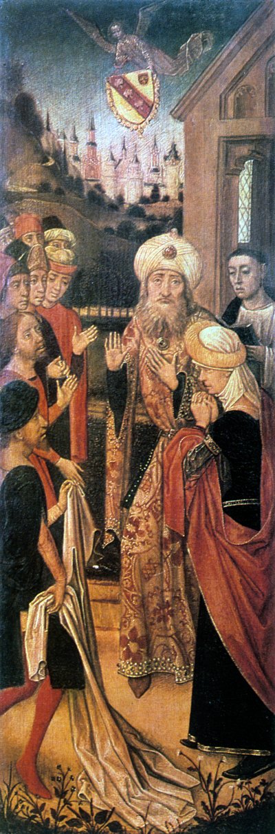 Jacob Crying over the Bloodstained Tunica of Joseph, 1400-tallet. av Vrancke van der Stockt