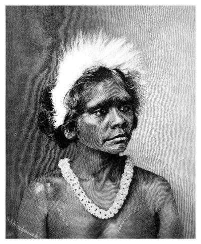 En aboriginsk kvinne, 1886. av WA Hirschmann