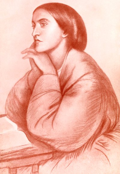 Christina Georgina Rossetti , engelsk poet, 1912. av WA Mansell