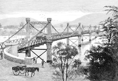 The Bridge, Rockhampton, Queensland, Australia, 1886 av WC Fitler