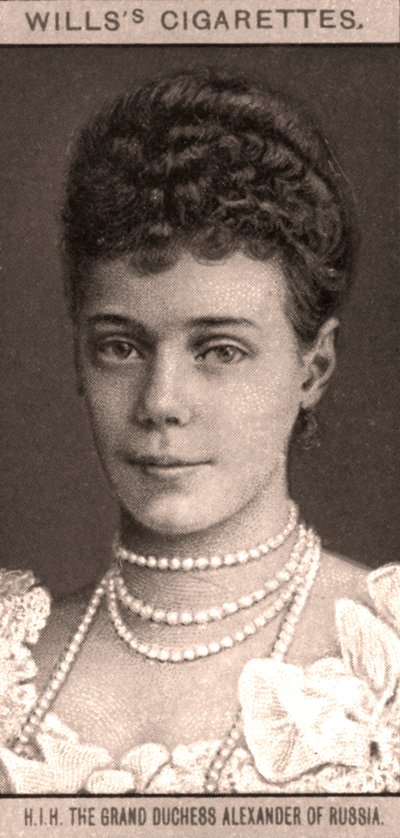 H.I.H Storhertuginne Alexander av Russland, 1908. av WD and HO Wills