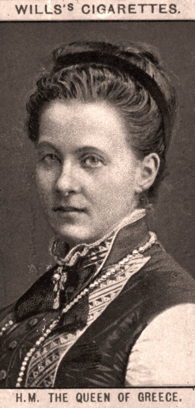 H.M. Dronningen av Hellas, 1908. av WD and HO Wills