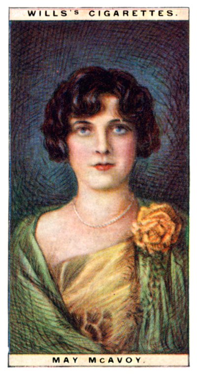 May McAvoy 1899-1984, amerikansk skuespillerinne, 1928. av WD and HO Wills