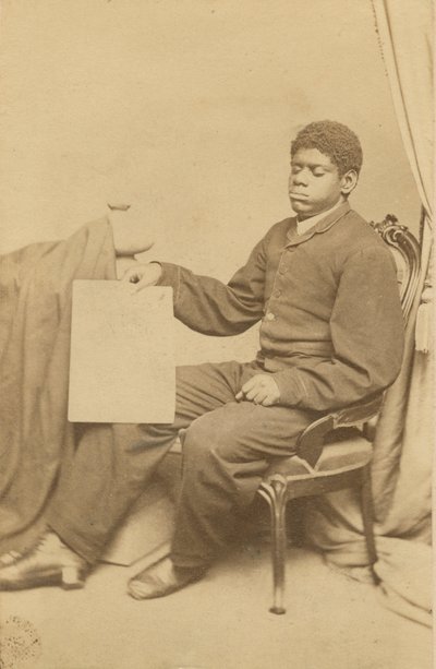 Carte-de-visite av Thomas Wiggins, også kjent som Blind Tom, ca. 1870. av WL Germon
