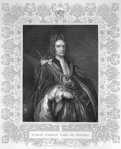 Portrett av Robert Harley, jarl av Oxford av W.T. Mote