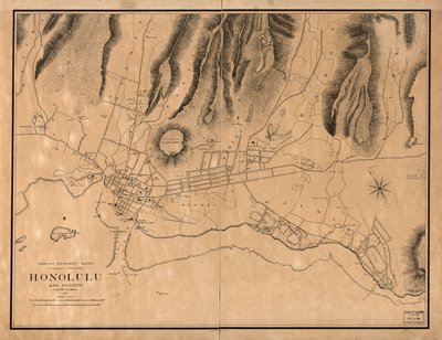 Honolulu og omegn av W. A.; Alexander Wall