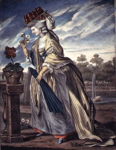 Moter for april, ca. 1790 (akvarell på papir) av W. Belch