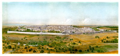 Panorama av Jerusalem, c1870. av W. Dickens