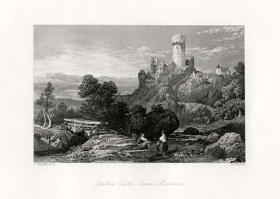 Eppstein slott, Taunus-fjellene, Tyskland, 1800-tallet av W. Forrest