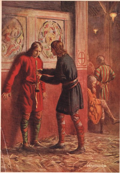 Hamlet forsøker å få Guildenstern til å spille en pipe, fra 