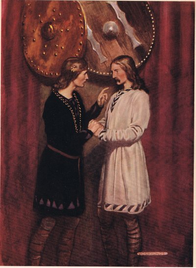 Hamlet snakker med Horatio, fra 