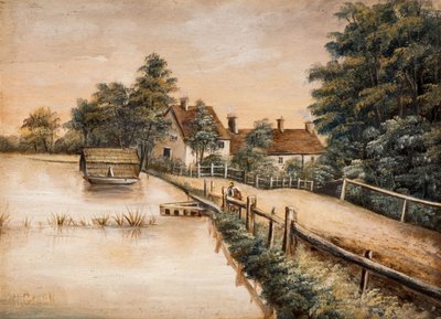 Longmoor Pool, Sutton Park, 1800-tallet. av W. Green